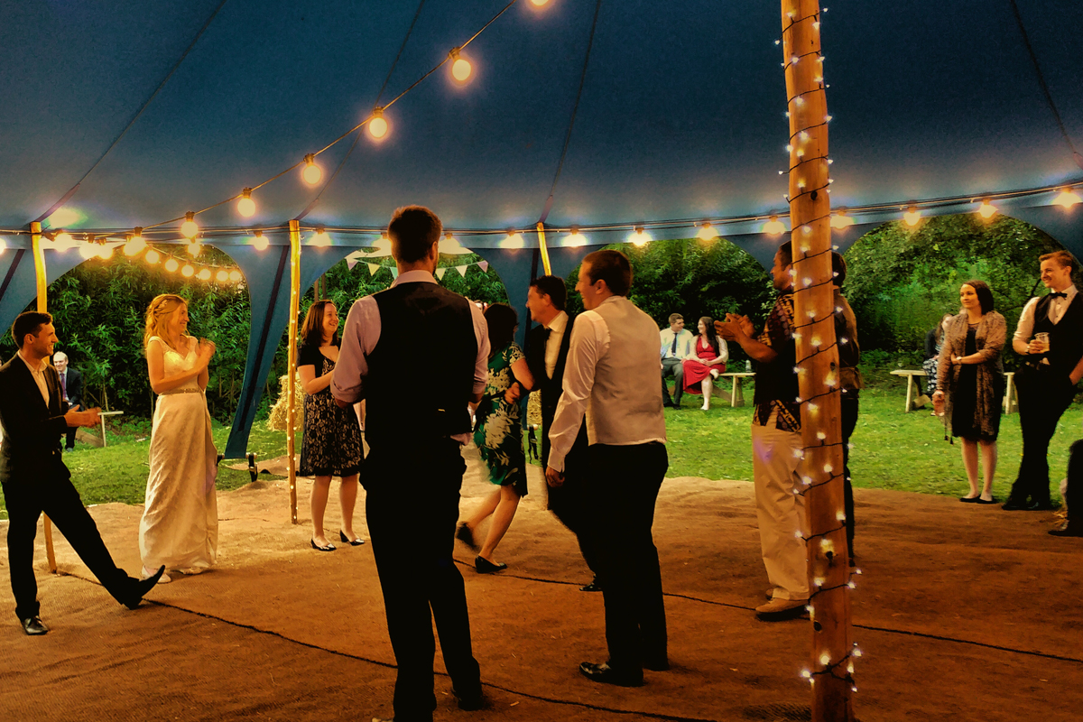 Ceilidh Knights in a Tipi